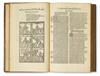 BIBLE IN FRENCH. La Bible en Francoys. 1547. Bound for Marcus Fugger, with his signature.